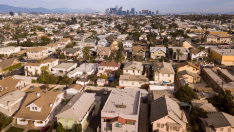 Aerial view DTLA